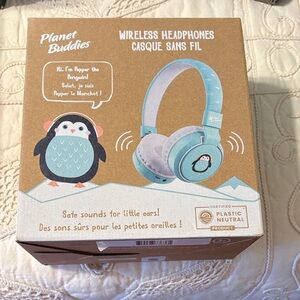 Planet Buddies Wireless Headphones for Kids - penguin
